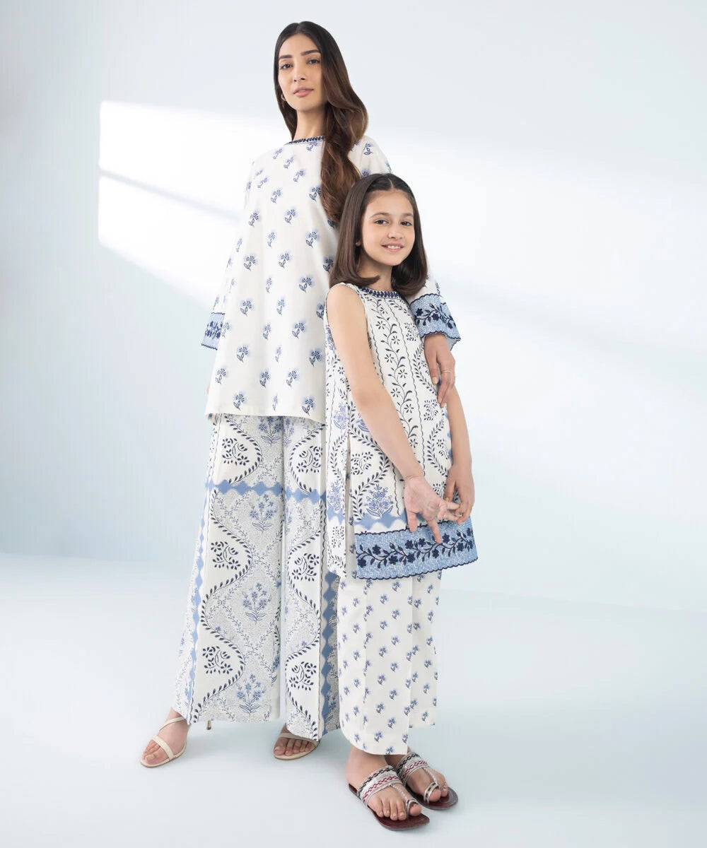 2 Piece - Embroidered Cambric Suit (ADULT)