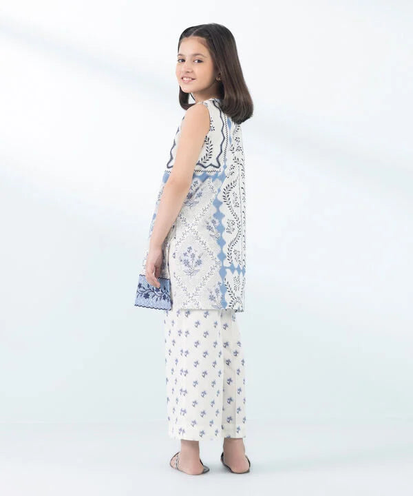 2 Piece - Embroidered Cambric Suit (KID)