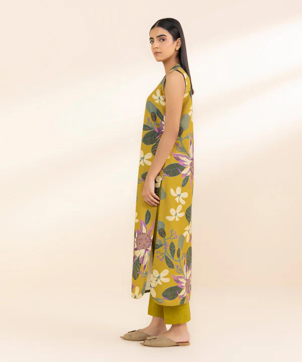 Printed Khaddar Shirt
