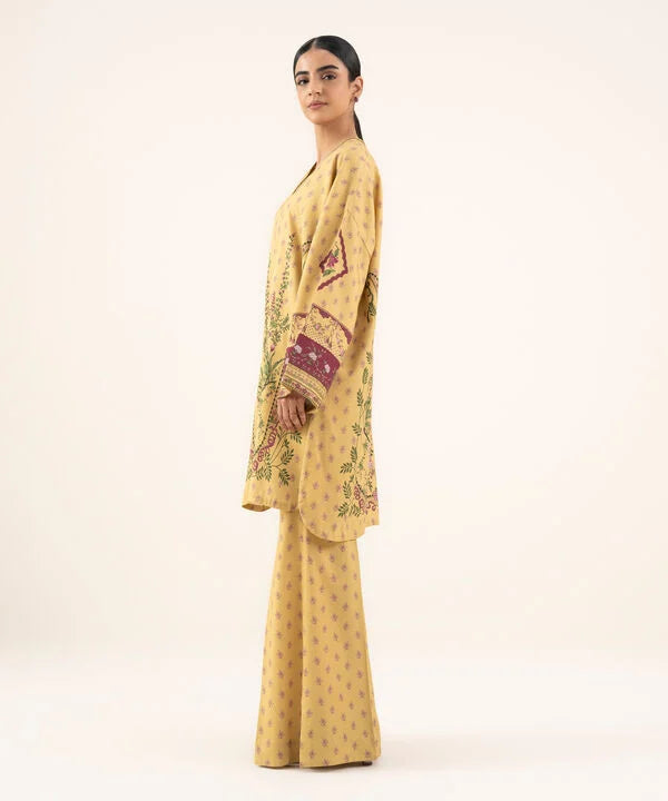 2 Piece - Printed Viscose Khaddar Suit
