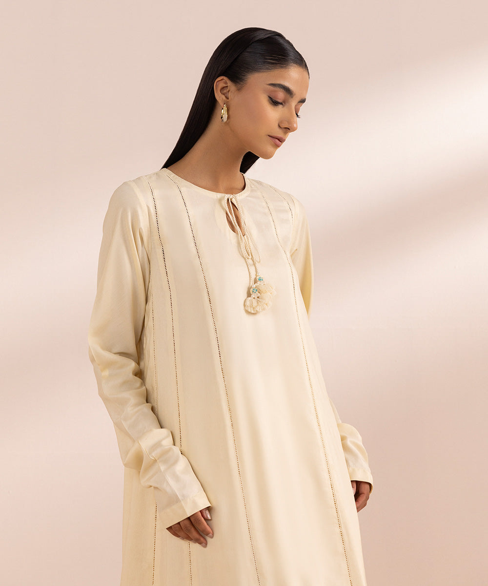 Solid Arabic Lawn Shirt