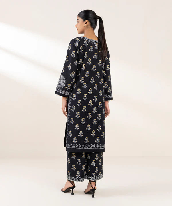 Block Printed Khaddar Shirt