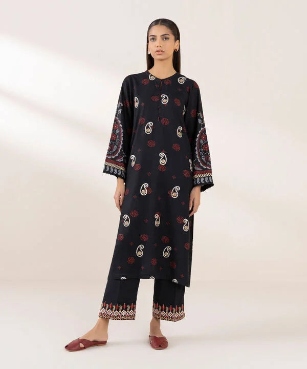 Embroidered Raw Silk Shirt
