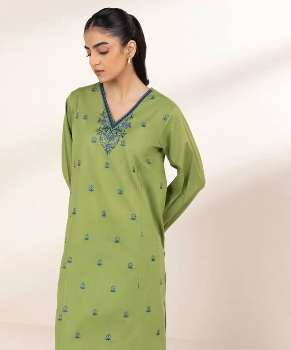 Embroidered Crosshatch Shirt