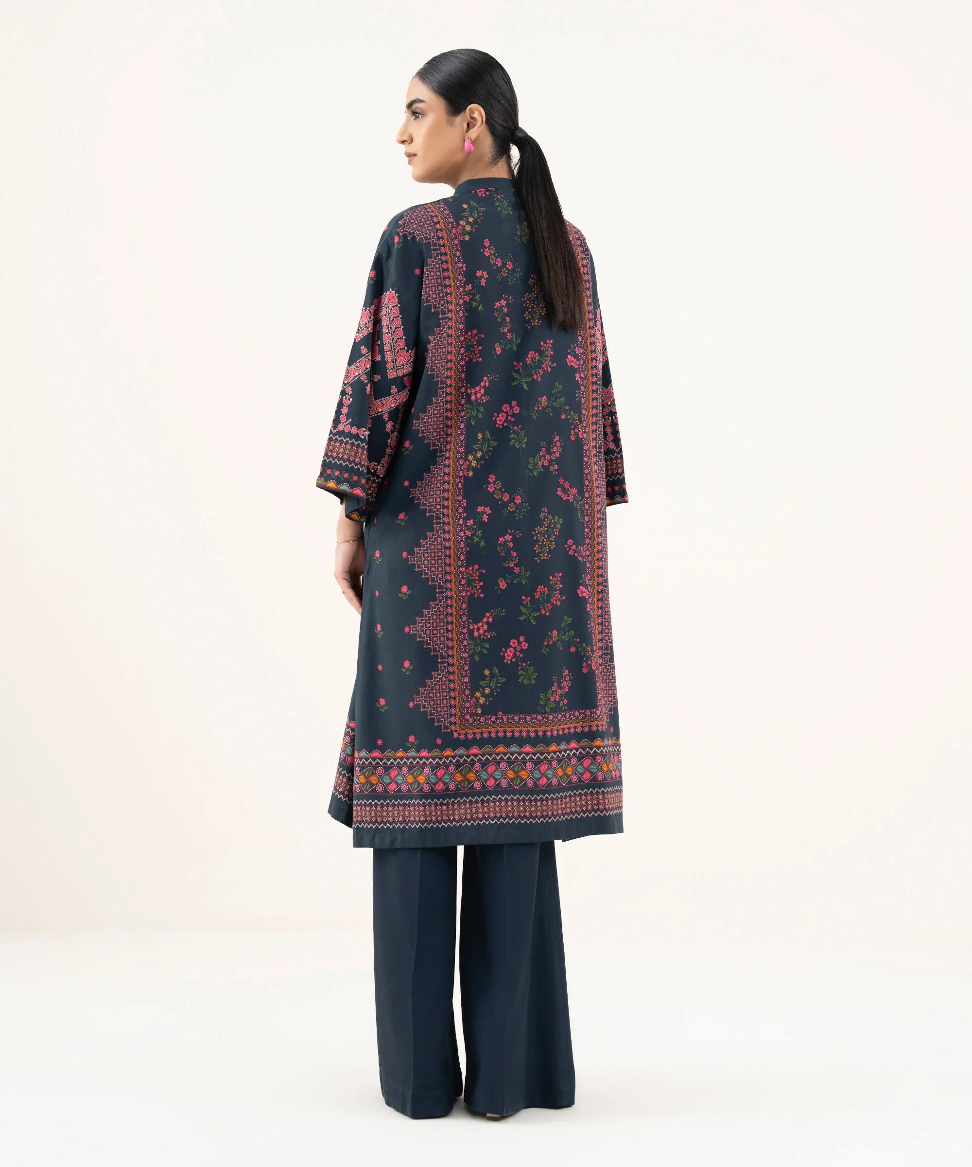 2 Piece - Printed Cotton Suit