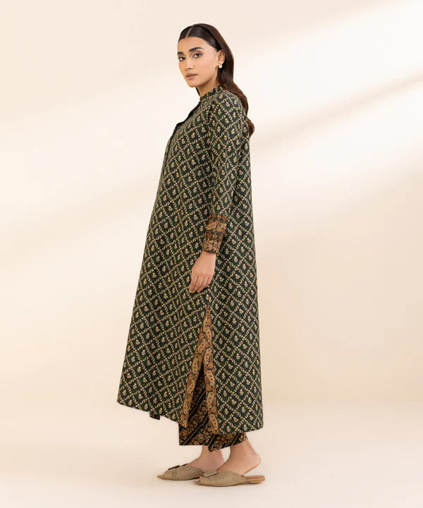3 Piece - Printed Light Khaddar Suit