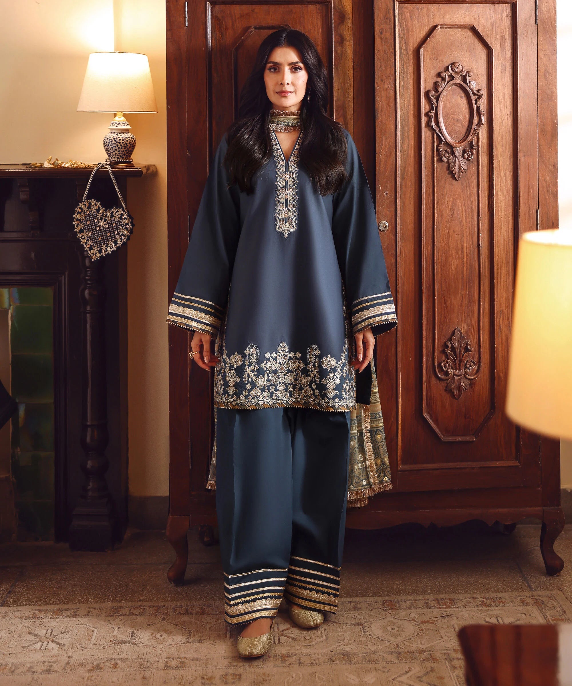 3 Piece - Embroidered Lawn Suit