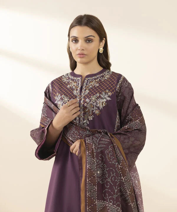 3 Piece - Printed Lawn Suit