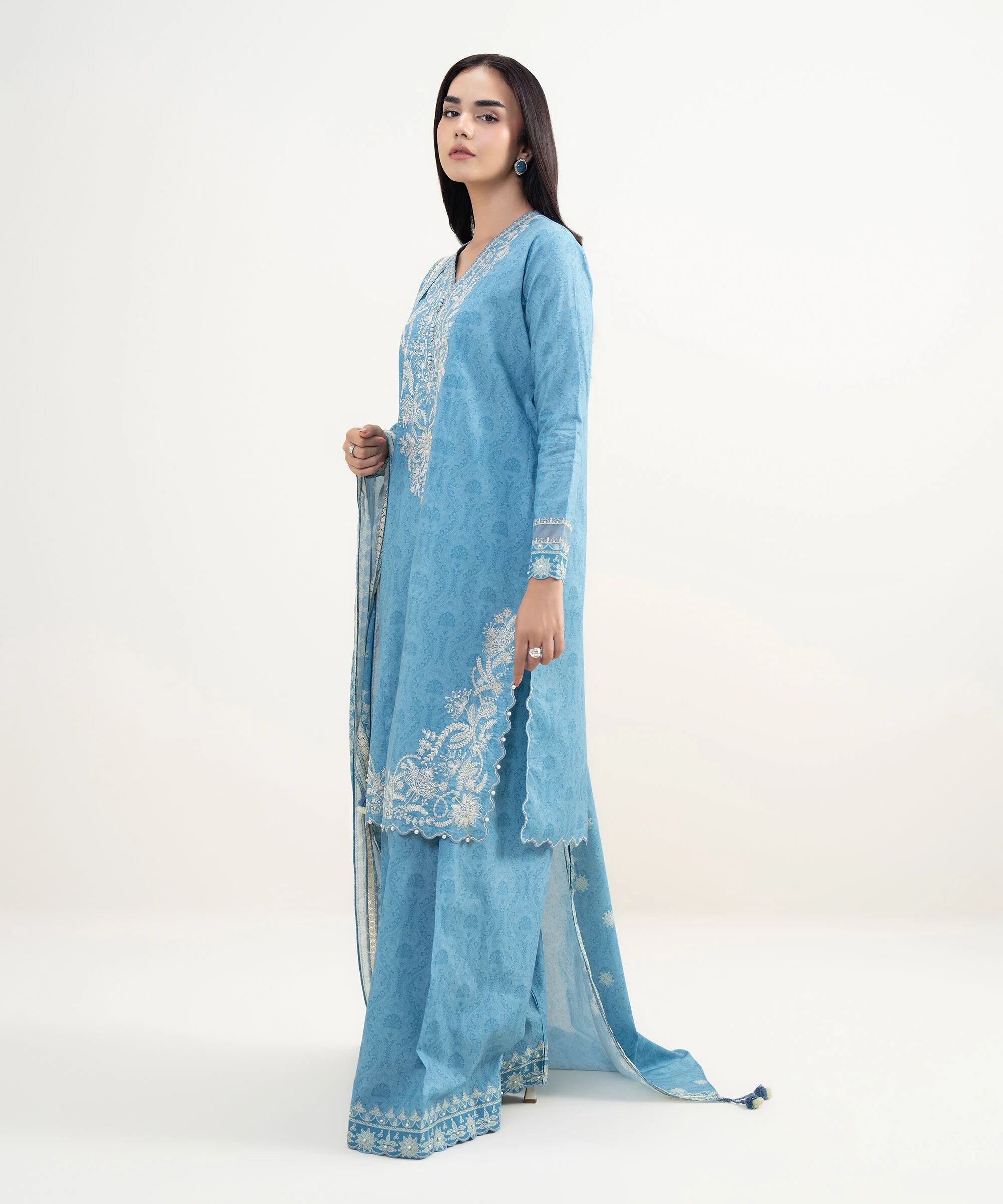 3 Piece - Embroidered Lawn Suit