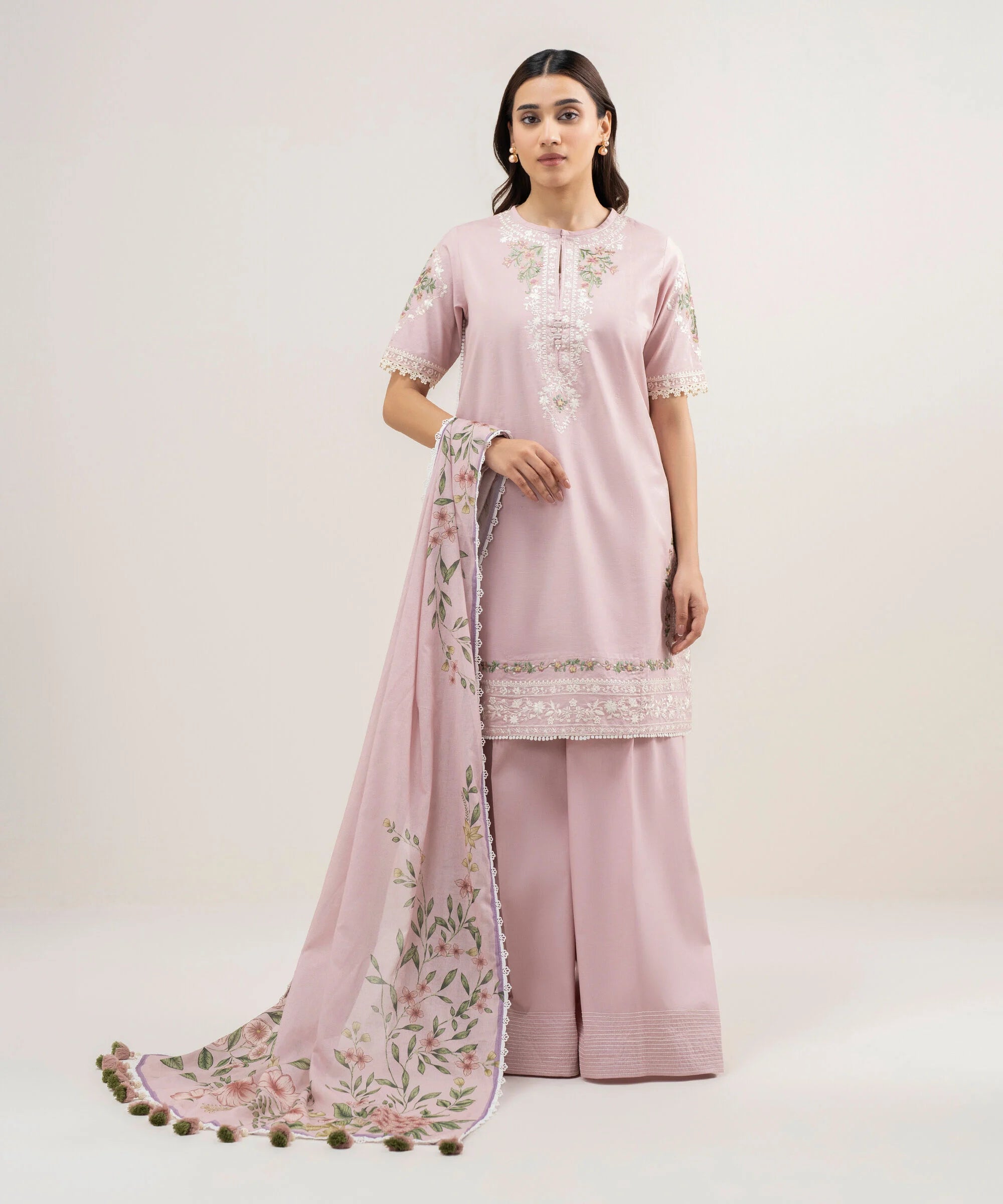 3 Piece - Embroidered Lawn Suit