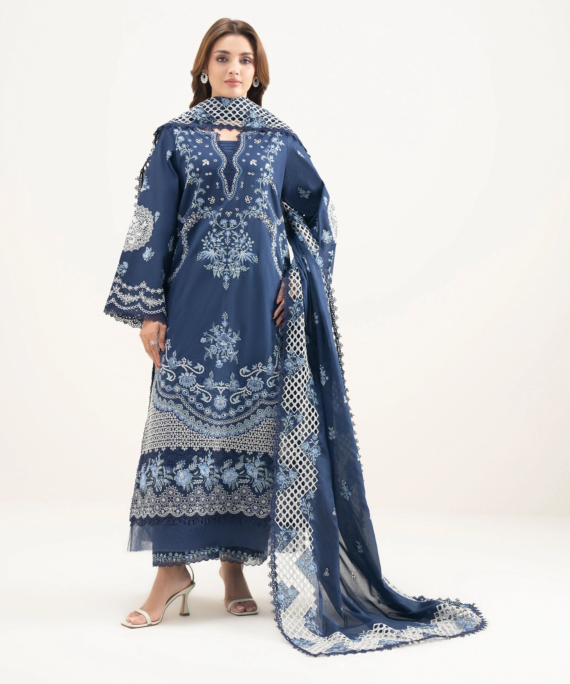 3 Piece - Embroidered Lawn Suit