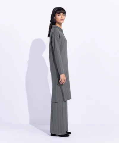 Wide Ribbed Long Sweater