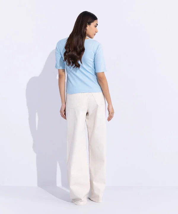 Square-Neck Rib Top