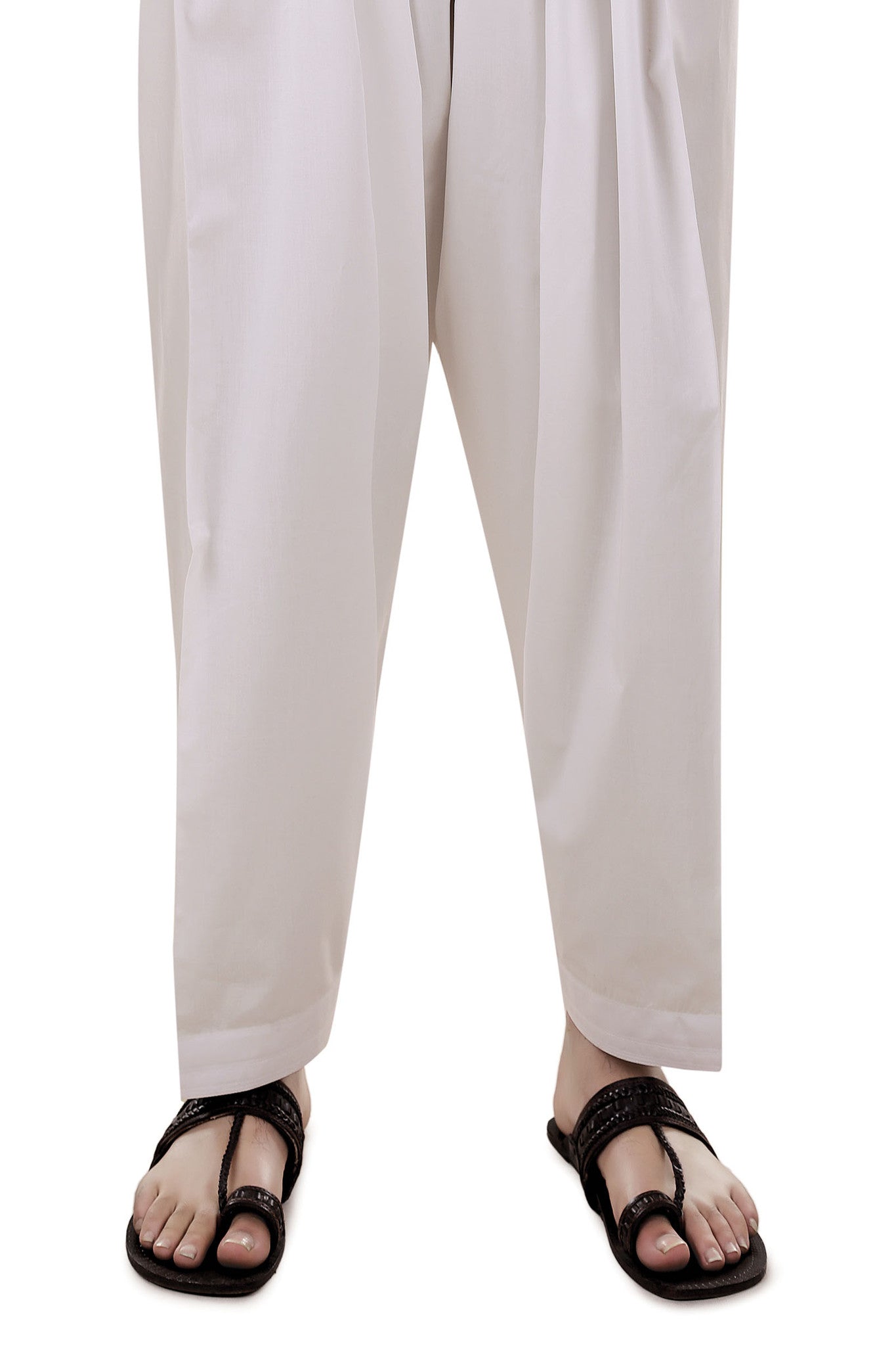 Off White Cotton Shalwar